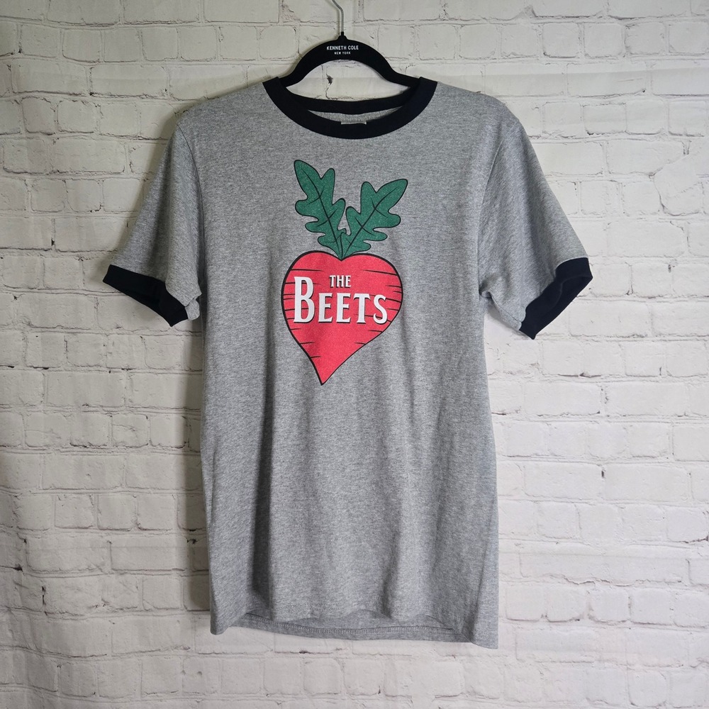 Port & Company Doug The Beets Ringer Graphic T-Shirt Medium dewight office